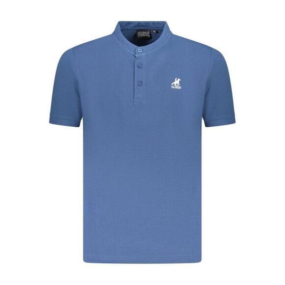 U.S. Grand Blue Cotton Men Polo Men's Shirt